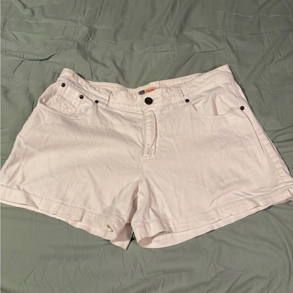 Women’s White Casual Cotton Shorts